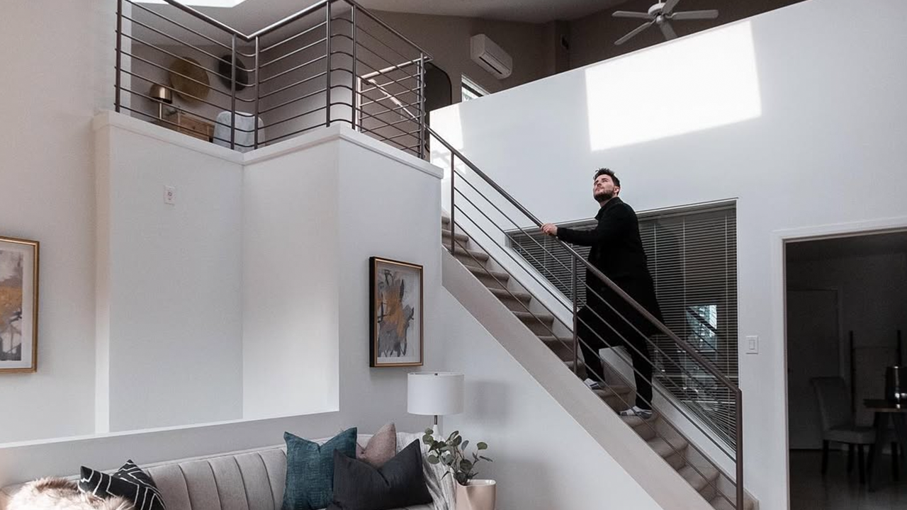 Image of Marco Pedri, Broker with Shoreline Realty Corp., Brokerage and real estate agent for rentals in toronto touring a rental in Toronto.