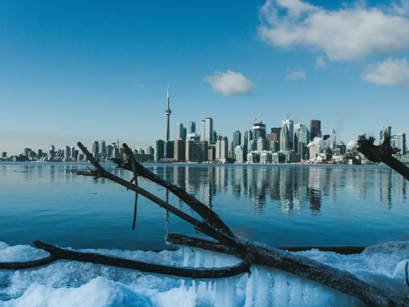 An image of the Toronto skyline during the winter - the slowest season for rentals in Toronto.